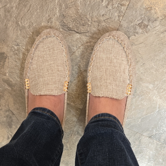 Shoes - Women's Beige Loafers
